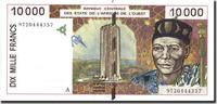 West African States 10,000 Francs Banknote, 1997, KM:114Ae -