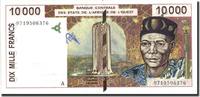 West African States 10,000 Francs Banknote, 1997, KM:114Ae -