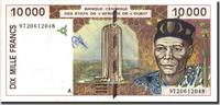 West African States 10,000 Francs Banknote, 1997, KM:114Ae -