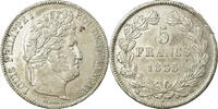 France 5 Francs Coin, Louis-Philippe, Strasbourg, Silver -