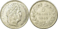 France 5 Francs Coin, Louis-Philippe, Paris, Silver -