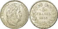 France 5 Francs Coin, Louis-Philippe, Strasbourg, Silver -