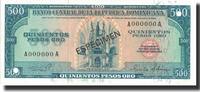 Dominican Republic 500 Pesos Oro Banknote, 1975, Specimen, KM:114s -