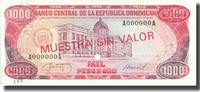 Dominican Republic 1000 Pesos Oro Banknote, 1987, KM:124s2 -