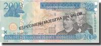 Dominican Republic 2000 Pesos Oro Banknote, 2003, KM:174s2 -