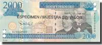 Dominican Republic 2000 Pesos Oro Banknote, 2006, Specimen, KM:181s1 -