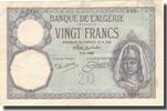 Algeria 20 Francs Banknote, 1928-11-07, KM:78b -