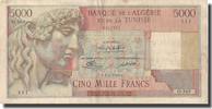 Algeria 5000 Francs Banknote, 1950-01-05, KM:109a -