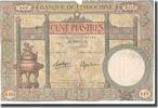 FRENCH INDO-CHINA 100 Piastres Banknote, KM:51d -