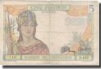 FRENCH INDO-CHINA 5 Piastres Banknote, Undated (1936), KM:55a -