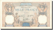 France 1000 Francs 1938-04-28, Fayette:38.12, KM:90c -