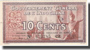 French Indo-China 10 Cents Banknote, FRENCH INDO-CHINA, Undated (1939), KM:85c -