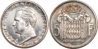 Monaco 5 Francs Coin, Silver, KM:E41, Gadoury:152 -