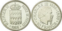 Monaco 10 Francs Coin, Silver, KM:E56, Gadoury:155 -