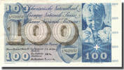 Switzerland 100 Franken Banknote, 1957-10-04, KM:49b -