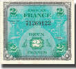 France 2 Francs Flag/France, 1944, Fayette:VF16.1, KM:114a -