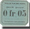 Algeria 5 Centimes Banknote, Sidi-Bel-Abbès, valeur faciale, Undated -