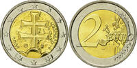 Slovakia 2 Euro Bi-Metallic, KM:102 -