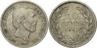 Netherlands 10 Cents Coin, William III, Silver, KM:80 -