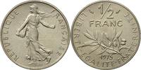 France 1/2 Franc Coin, Semeuse, Paris, Nickel, KM:931.1 -