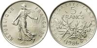 France 5 Francs Coin, Semeuse, Paris, Nickel Clad Copper-Nickel -