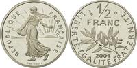 France 1/2 Franc Coin, Semeuse, Paris, Nickel, KM:931.2 -