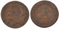 Monaco 5 Centimes, Cinq Coin, Honore V, Cast Brass -
