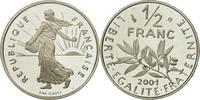France 1/2 Franc Coin, Semeuse, Nickel, KM:931.2 -