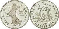 France 1/2 Franc Coin, Semeuse, Nickel, KM:931.2 -