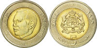 Morocco 5 Dirhams Coin, Mohammed VI, Bi-Metallic, KM:109 -