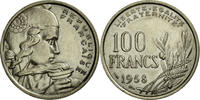 France 100 Francs Coin, Cochet, Copper-nickel, KM:919.1 -