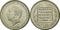 Sweden 5 Kronor Coin, Gustaf VI, Silver, KM:839 -
