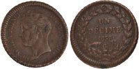 Monaco Decime Coin, Honore V, Brass, KM:97.1a -
