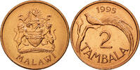 Malawi 2 Tambala Coin, Copper Plated Steel, KM:25 -