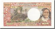 Tahiti 1000 Francs Banknote, KM:27d -