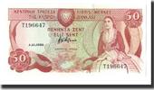 Cyprus 50 Cents Banknote, 1989-11-01, KM:52 -