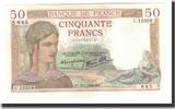 France 50 Francs 1940-02-22, Fayette:18.39, KM:85b -