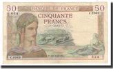 France 50 Francs 1937-09-09, Fayette:18.3, KM:85b -
