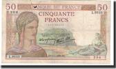 France 50 Francs 1939-03-09, Fayette:18.23, KM:85b -