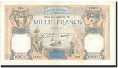 France 1000 Francs 1940-07-18, Fayette:38.50, KM:90c -