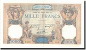 France 1000 Francs 1939-02-02, Fayette:38.34, KM:90c -