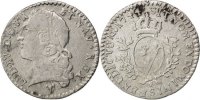 France 6 Sols, 1/20 ECU Coin, Louis XV, 1/20 Écu au bandeau (6 sols) -
