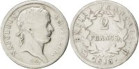 France 2 Francs Coin, Napoléon I, Rouen, Silver, KM:693.2 -