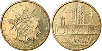 France 10 Francs Coin, Nickel-brass, KM:E115, Gadoury:814 -