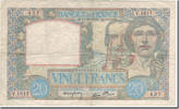 France 20 Francs Science et Travail, 1940-10-17, Fayette:12.9 -