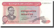 Zaire 50 Makuta Banknote, 1978-05-20, KM:16c -