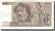 France 100 Francs Delacroix, Fayette:69bis.5, KM:154g -