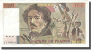 France 100 Francs Delacroix, Fayette:69.8b, KM:154b -