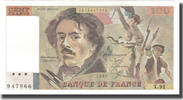 France 100 Francs Delacroix, Fayette:69.9, KM:154b -