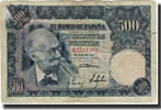 Spain 500 Pesetas Banknote, 1951-11-15, KM:142a -